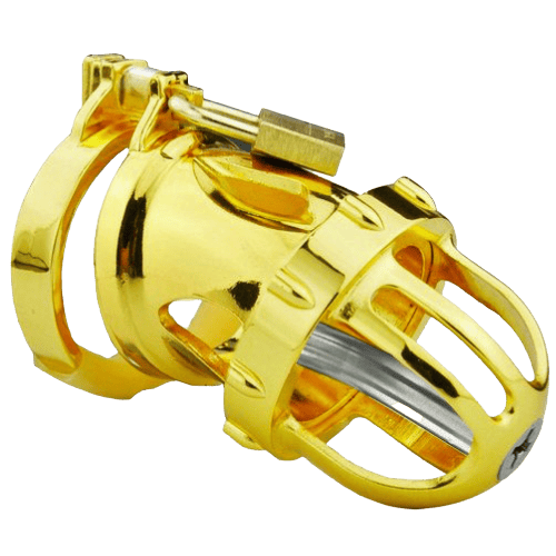 Keuschheitskäfig Männer - Metall - Drachen Gold